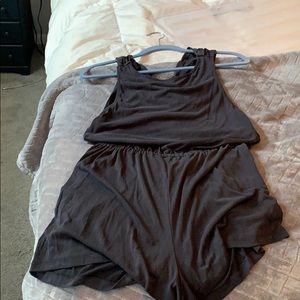 Romper with twisted open back